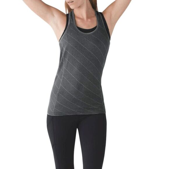 LULULEMON ATHLETICA Swiftly Tech Racerback Tank in Heathered Slate Size 8 - Picture 1 of 4
